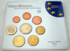 Allemagne coffret BU 2003 atelier A .1 , coffret de 8 pièces de 1 centime à la 2 Euro.