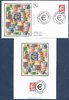 Carte + enveloppe philatélique timbre adhésif symbole de l'euro
