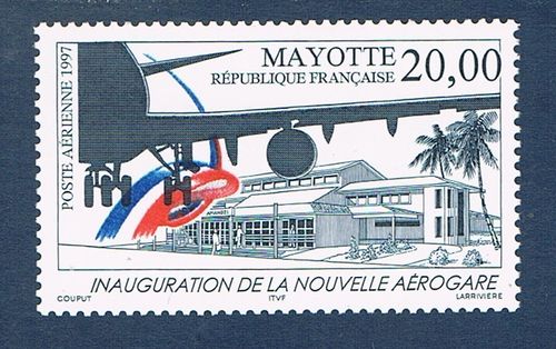 Timbre Mayotte poste aérienne  N° 1