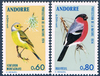 Timbres  Andorre français année 1974.  Réf 240 / 241=2 valeurs Neufs**. Protection de la nature, oiseaux.