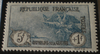 Timbre poste France année 1927. T.P.5 f.+1f.noir, bleu. N° 232 Neuf* gomme d'origine  avec trace de charnière.  Au profit de orphelins de la guerre.