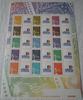 Bloc feuillet gommé 15 timbres  attenant chacun à une vignette personnalisée  Réf : F 3688B Type Marianne du 14 Juillet  avec logo  T.T.P . Année 2004