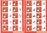 Feuilles 10 timbres Bécassine avec une vignette logo Cérès + TTP