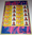 Bloc feuillet timbres message Merci, papier gommé de 10 timbres attenants chacun à une vignette personnalisée avec logo privé, année 2001.