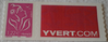 Timbre personnalisé avec grande vignette autoadhésive  . Logo privé  . Yvert .Com . N°3802C . Type Marianne  de  Lamouche  " Attention stock limité très rare  "