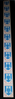 Timbres roulettes bande  de 11 T.P. avec  un N° rouge  au verso, Type  Armoiries Mont de Marsan, Réf 55 = 11 valeurs neuves  dentelées  des 4 côtés.
