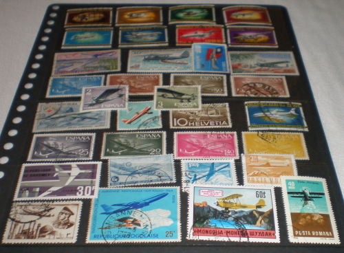 Timbres de collection Avions De Ligne oblitérés timbres Avions