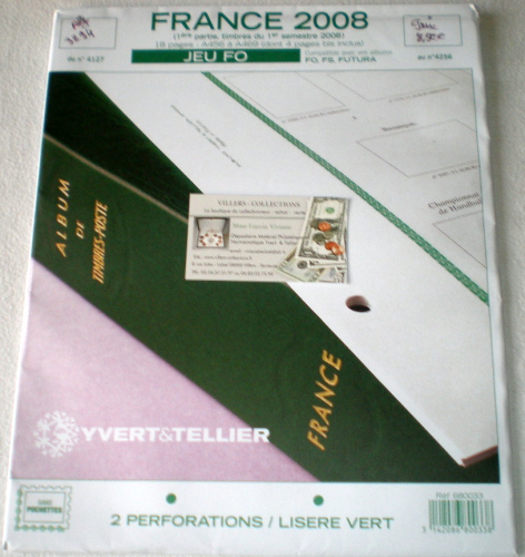 Jeu complémentaire F.O France 2008,1e partie, Réf A456 à A469