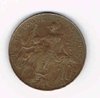 Pièce 10 centimes en bronze Daniel Dupuis, année 1916.