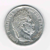 Pièce 5 francs argent, Louis Philippe Ier, année 1841 W