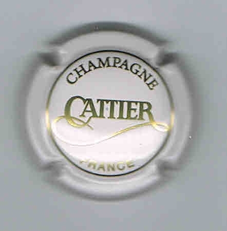 Capsule champagne Cattier France blanc-or
