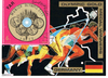 Timbre du Y.A.R. olypic golo medaL winners Germany, avec oblitération 1er jour,  Lot N° 818 .