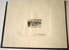 Philatélie épreuve d'artiste effectuée  d'après le poinçon définitif, année 1963 timbre. Réf 1390 Château d'Amboise.