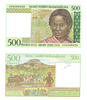 Billet de banque foiben'i  Madagasikara de 500 francs N° de série A 94500453 billet de qualité neuf .