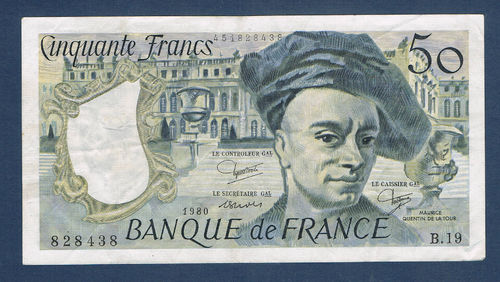 Billet Banque de France 50 Francs Quentin de la Tour 1980