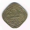 Monnaie India type 2 annas George VI King Emperor, année 1943 métal nickel-laiton, monnaies de qualité SUP, pièce livrée sous capsule.