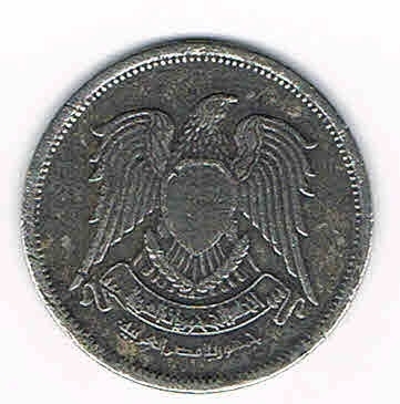 Monnaie  d' Egypte de 10 piastres, année 1972 en cupronikel, pièce de qualité T.T.B. livrée sous capsule.