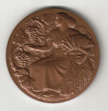 Médaille bronze 1998 Ministère L'agriculture République Française