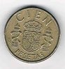 Monnaie Espagne de 5 pesetas, date de frappe 1985, inscription: Juan Carlos I  métal bronze,pièce livrée sous capsule.