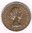 Pièce du royaume-uni One 1 penny, date de frappe 1963, métale bronze, inscription Elizabeth II .dei .gratia. regina .F: D:, sous étui plastique.