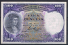 Billet de banque Espagne, valeur en chiffres 100 pesetas, numéro de contrôle 4,278,050, date de création Madrid, 25 de Abril de 1931 TTB +,  livré sous pochette. Lot X 5.