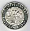 Médaille jeux Olympic games de Lillehammer 1994, livrée sous capsule,