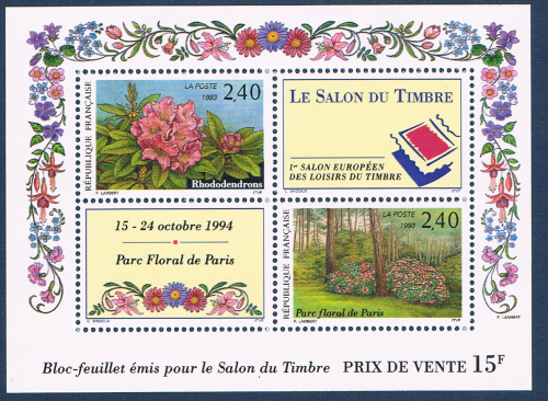 Feuillet N°15 Parc Floral Paris Salon Européen Grande promo