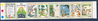 Bande de 6 valeurs N° B 2964 timbres N°2958 à 2963  Neufs** de France année 1995, légende les Fables de la Fontaine, la cigale et la fourmi.