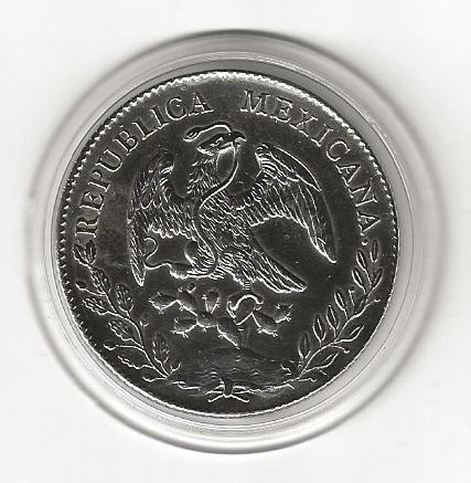 Pièce République Mexique monnaie argent 8 Reales rare