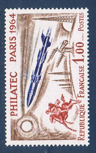 Timbre France sans le logo attenant N°1422