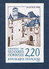 Philatélie timbre non dentelé, essai polychrome, année 1988 N° 2546 Neuf**, légende :Château de Sedières.