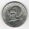 Monnaie 1 Dollard Eisenhower 1976, commémorative  Obverse: portrait of Dwight D anniversary of indépendance, grosse pièce en très bon état.