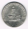 Pièce des Etats-Unis, Half Dollar, United States OF America 1976 D Kennedy, monnaie en argent en très bon état.
