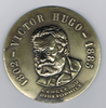 Médaille presse papier, Victor Hugo, souvenir cercle du bibliophile.