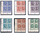 Timbres de la libération de Nice en bloc de quatre, ATTENTION les timbres supérieurs gauche et avec date  renversée, série complète neuve..