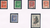 Timbres de la libération de Bellegarde, série complète composée de 6 timbres  surchargés Libération Bellegarde 8-6-44, et  16-8-44, + surcharge , série très rare.