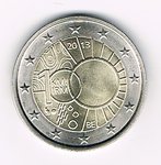 Pièce commémorative rare 2 Euros Belgique 2013 Météorologique