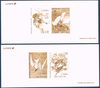 Gravure des timbres poste. Description:  Série arts décoratifs, les oiseaux de J - J  Timbres N° 2929 à 2932. la série des 2 gravures.