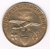Médaille Lucky Lindbergh coin 1927. Description: First Non - Stop Flight New York to Paris.
