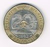 Pièce 20 Francs Mont St Michel 1992 bronze