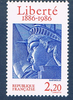 Timbre émission commune 1986. France  N° 2421 neuf**. Description: centenaire de L' érection de la  statue de la Liberté, à  New York.