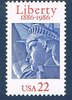 Timbre émission commune 1986. Etats - Unis N° 1672 neuf**. Description: Centenaire de L' érection de la Statue de la Liberté, à New York.