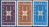 Timbres Europa Chypre 1963. Réf Yvert & Tellier N° 217 à 219 les trois valeurs neuves**. Description: valeures 20 M violet + 30 M bleu et 150 M brun.
