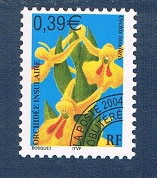 Timbre préoblitéré N°248 neuf Type Orchidées insulaire