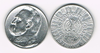 Monnaie de Pologne, pièce 5 ztotych argent  1935. Description: rzeczpolita-polska 5 zlotych 5, diamètre 28mm, poids 11gr, pureté 750/1000. état superbe.