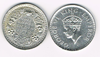 Monnaie George VI pièce 1 on rupee  india argent, année 1942. Description: George VI king emperor, état superbe, sous pochette plastique.