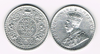 Monnaie de Grande-Bretagne colonie. George V pièce 1on rupee india   argent, année 1920. Description: George V king emperor, état superbe.