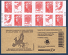 Carnet 12 timbres composition Marianne et les valeurs de L'Europe