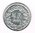 Pièce de monnaie 1/2 Francs Suisse-Helvetia, année de frappe 1951 B, tranche cannelée. Description: Couronne de fleurs et de divers feuilles de chêne des alpes.