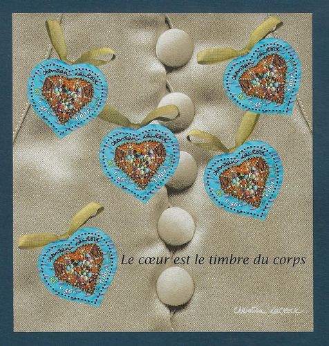 Bloc feuillet Saint Valentin Coeur N°33 neuf  Le coeur